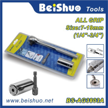 Todos os Grip Universal Socket Wrench com adaptador de broca